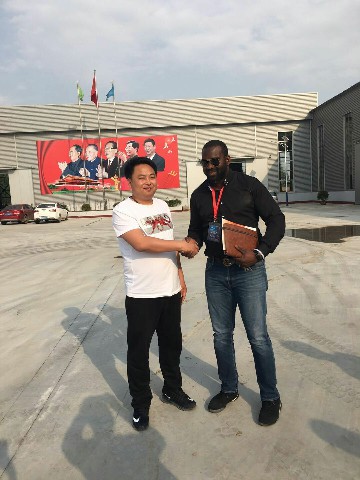 Africa Customer visit our company.